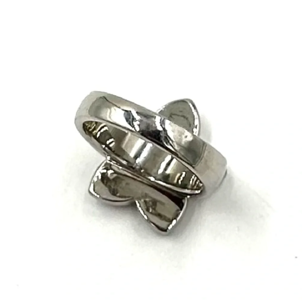 SD Flower Power Ring Sz 9 1/2 Steel by Design